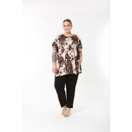 183545 TOPTAN DESENLİ BLUZ