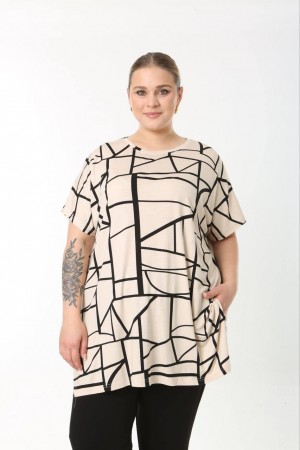 183546 TOPTAN DESENLİ BLUZ