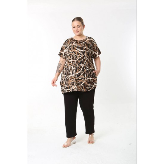 183551 TOPTAN DESENLİ BLUZ