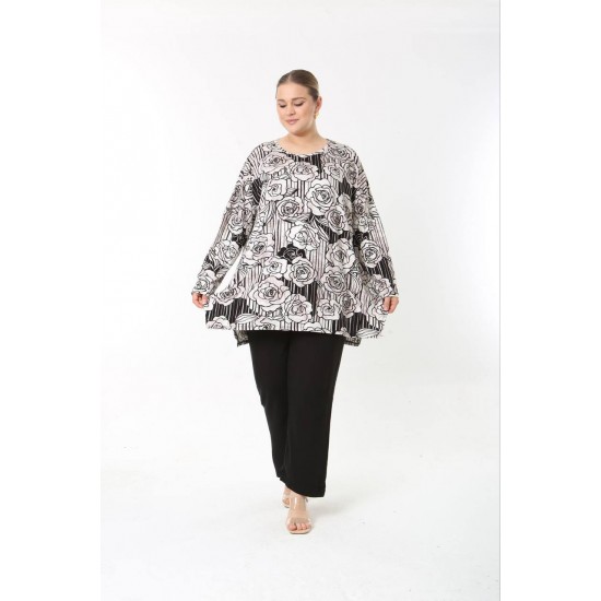 183555 TOPTAN DESENLİ BLUZ