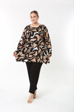 183557 TOPTAN DESENLİ BLUZ