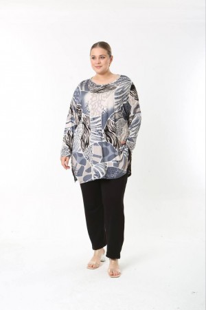 183558 TOPTAN DESENLİ BLUZ