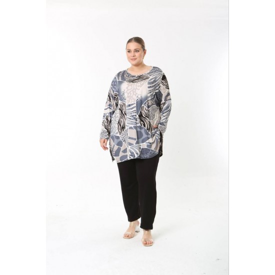 183558 TOPTAN DESENLİ BLUZ