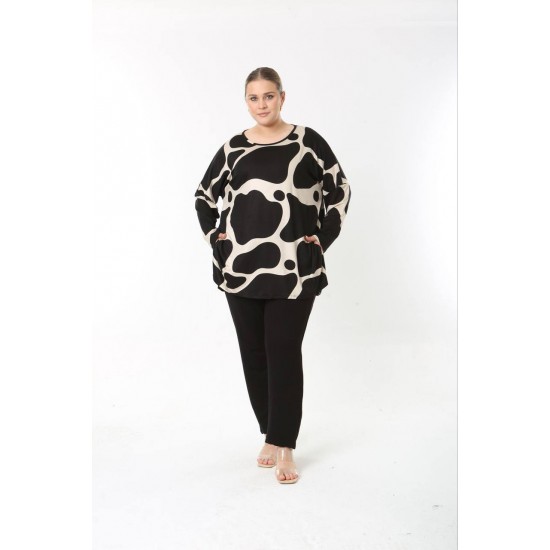 183559 TOPTAN DESENLİ BLUZ