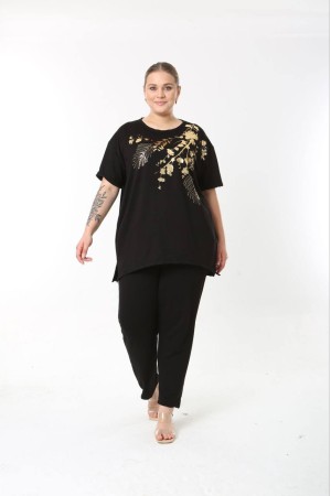 183560 TOPTAN SİYAH PANTOLON TAKIM