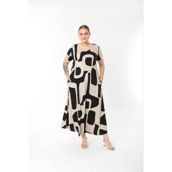 183563 patterned DRESS