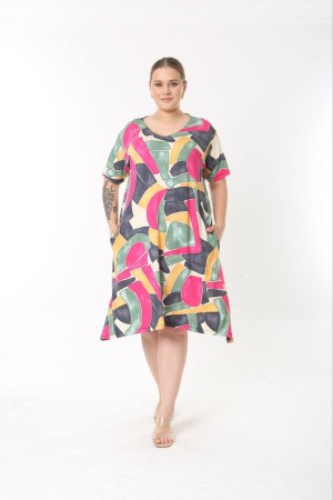 183571 patterned DRESS