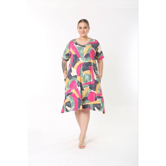 183571 patterned DRESS