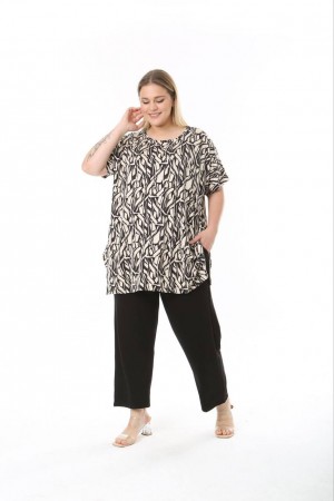 183572 TOPTAN DESENLİ BLUZ