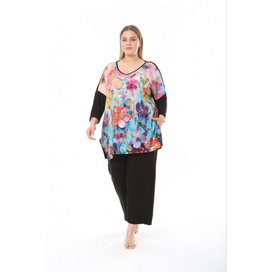 183576 TOPTAN DESENLİ BLUZ