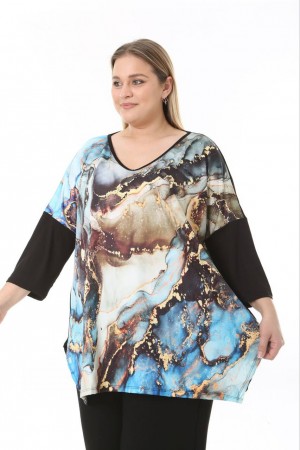 183577 TOPTAN DESENLİ BLUZ