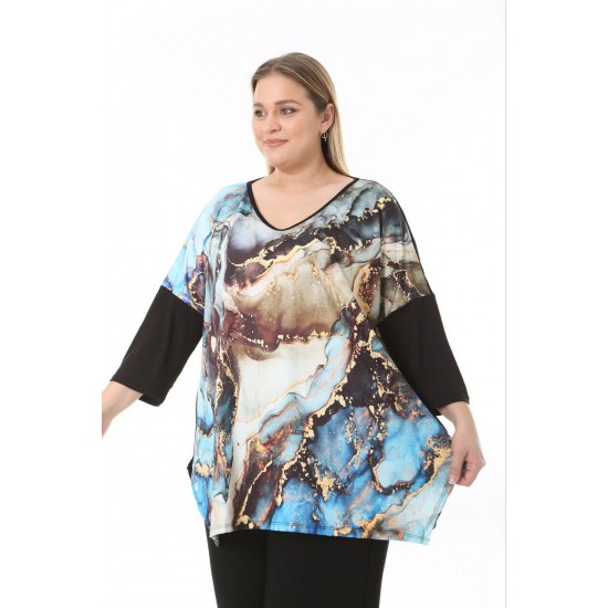 183577 TOPTAN DESENLİ BLUZ