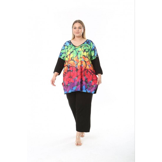 183578 TOPTAN DESENLİ BLUZ