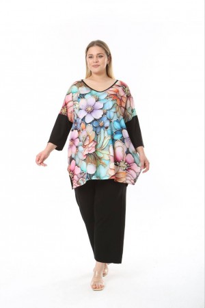 183581 TOPTAN DESENLİ BLUZ