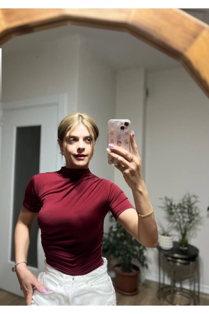 183632 TOPTAN BORDO BLUZ