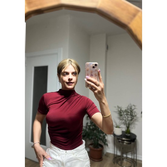 183632 burgundy BLOUSE