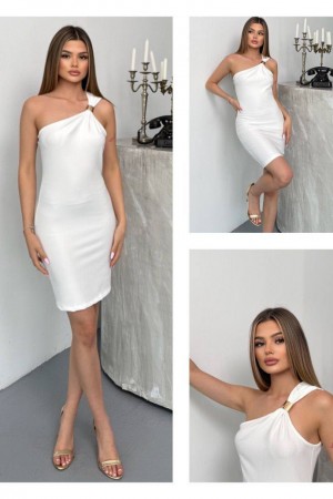 183636 TOPTAN BEYAZ ELBİSE