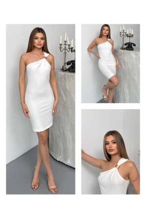 183636 TOPTAN BEYAZ ELBİSE