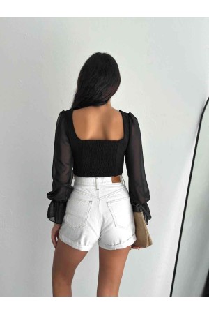 183908 TOPTAN SİYAH BLUZ