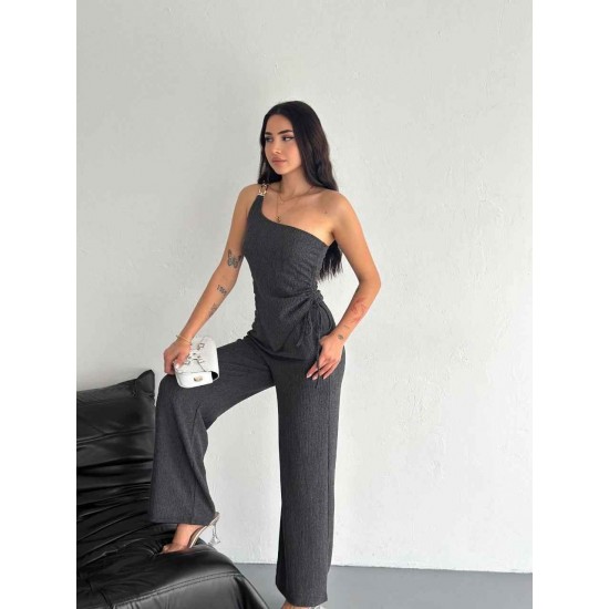 183926 black Pants suit