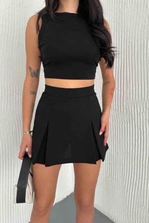 183928 black SHORT SKIRT
