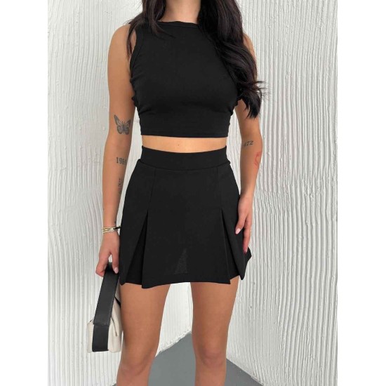 183928 black SHORT SKIRT