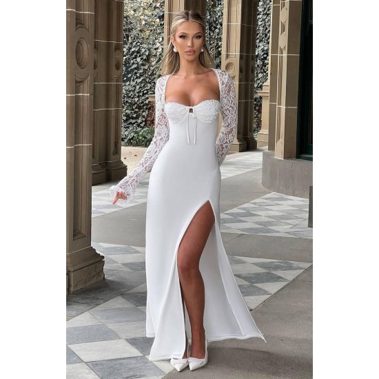 183936 white Evening dress