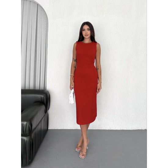183942 red DRESS