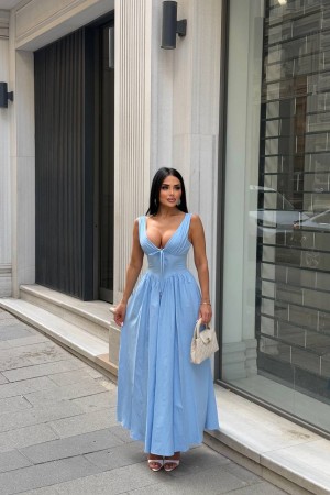 183978 bebe blue DRESS