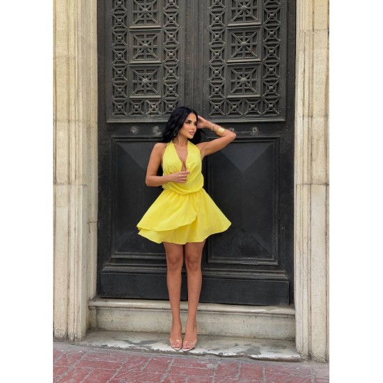 183993 yellow DRESS