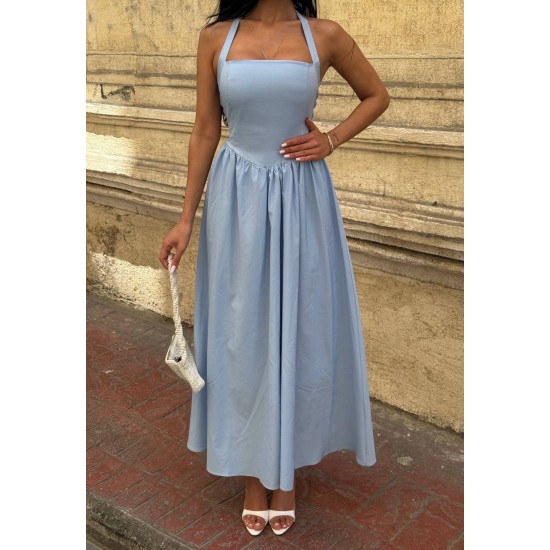 184004 bebe blue DRESS