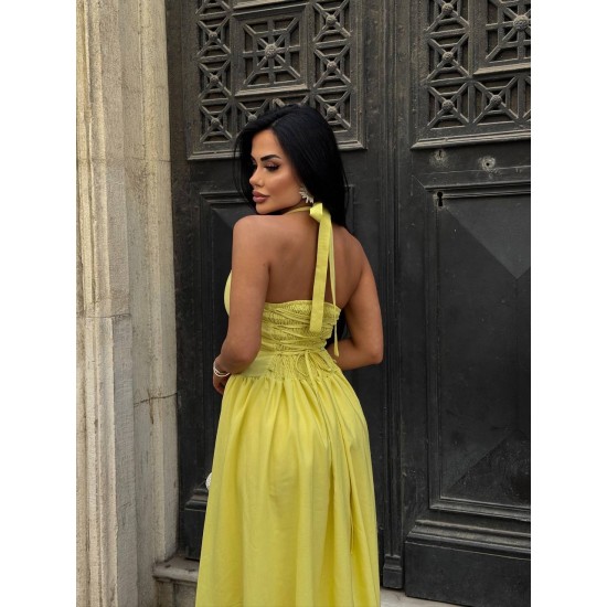184007 yellow DRESS