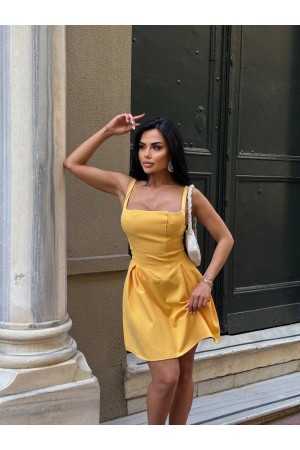 184016 TOPTAN SARI ELBİSE