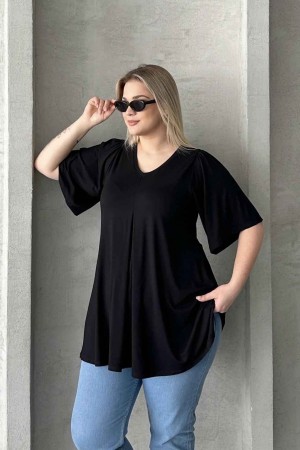 184033 TOPTAN SİYAH BLUZ