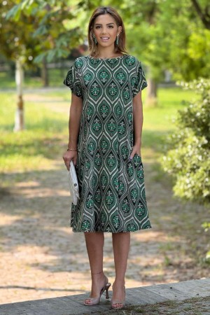 184060 patterned DRESS