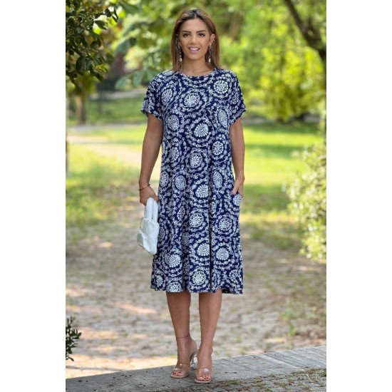 184063 patterned DRESS