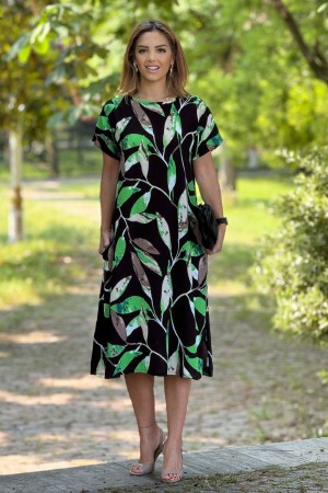 184066 patterned DRESS