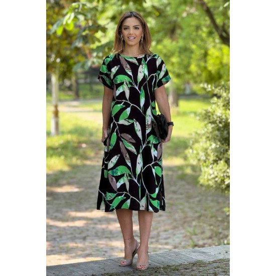 184066 patterned DRESS