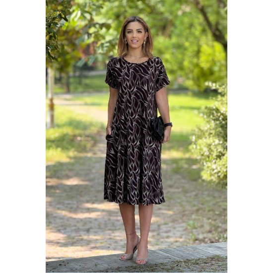 184067 patterned DRESS