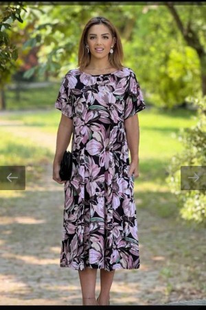 184069 patterned DRESS