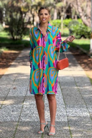 184072 patterned DRESS