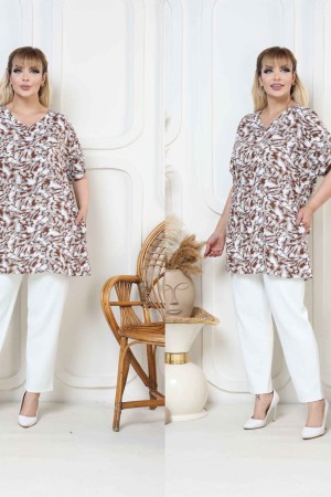 184080 TOPTAN DESENLİ TUNİK