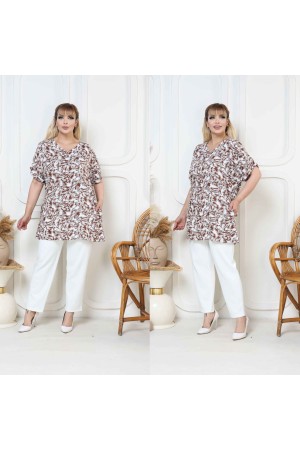 184080 TOPTAN DESENLİ TUNİK