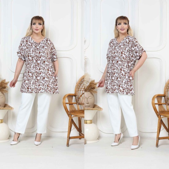 184080 TOPTAN DESENLİ TUNİK