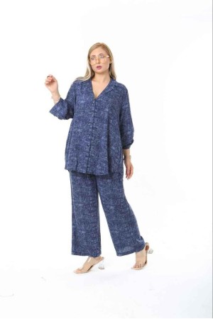 184113 TOPTAN MAVİ PANTOLON TAKIM