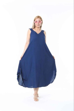 184117 Navy blue DRESS