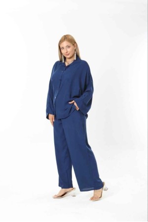 184121 Navy blue Pants suit
