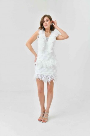 184146 WHITE "Evening dress"