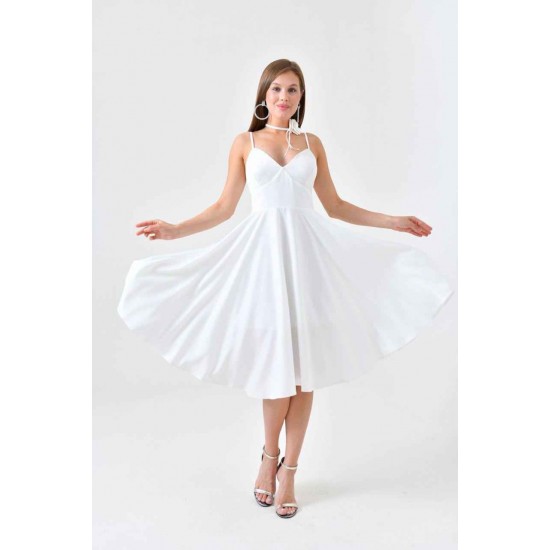 184155 WHITE "Evening dress"