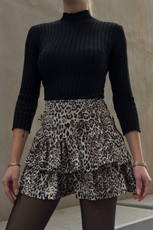 184226 LEOPARD SKIRT